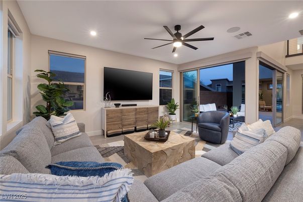 Interior, Living room, Recessed Lighting