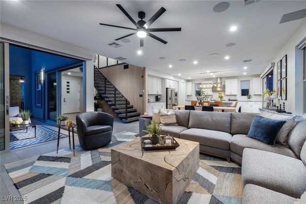 Dining room, Interior, Kitchen, Living room, Pendant Lights, Recessed Lighting, Stainless Steel Appliances