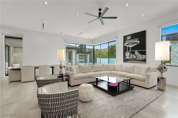 Interior, Living room, Recessed Lighting