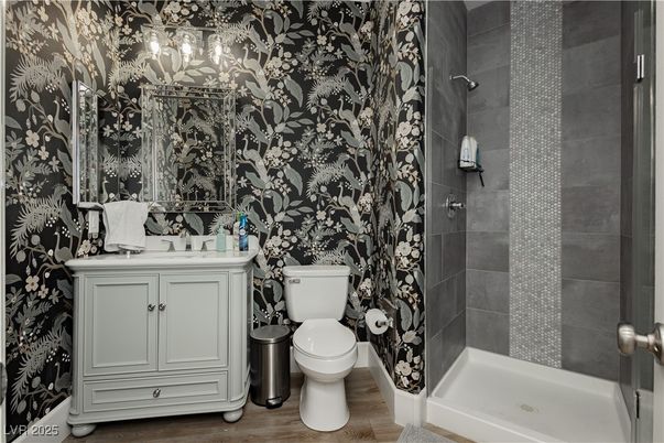 Bathroom, Interior, Wood Texture Flooring