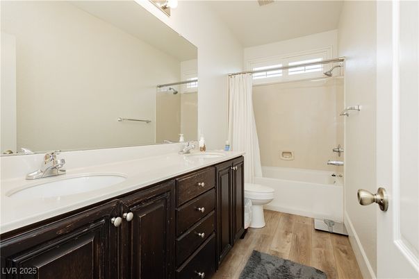 Bathroom, Dual Sink Vanities, Interior, Wood Texture Flooring
