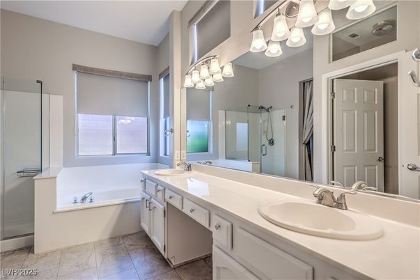 Bathroom, Dual Sink Vanities, Glass Shower, Interior
