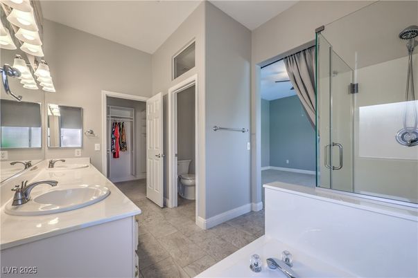Bathroom, Dual Sink Vanities, Glass Shower, Interior