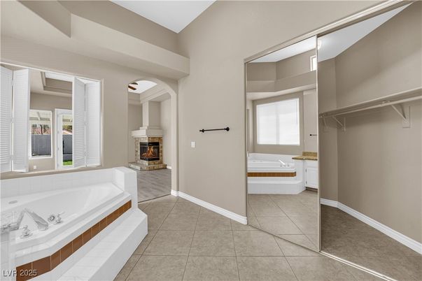 Bathroom, Fireplace, Interior