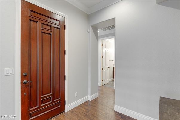 Chandelier, Empty room, Interior, Pendant Lights, Recessed Lighting, Wood Texture Flooring