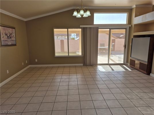 Chandelier, Empty room, Interior