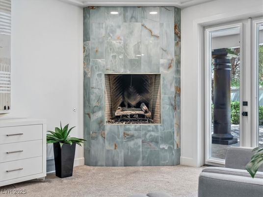 Fireplace, Interior, Recessed Lighting