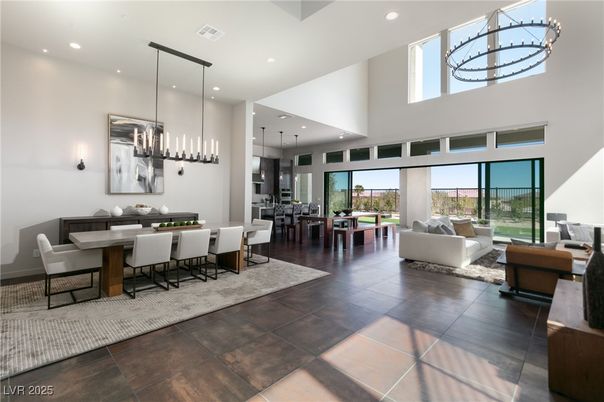 Dining room, Interior, Living room, Pendant Lights, Recessed Lighting