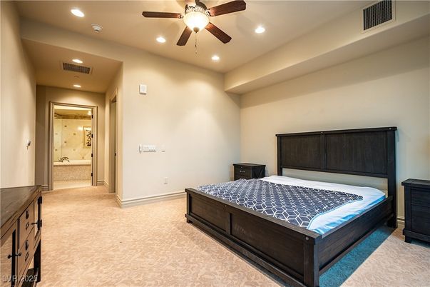 Bedroom, Interior, Recessed Lighting