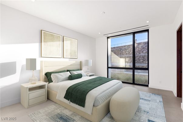 Bedroom, Interior, Recessed Lighting