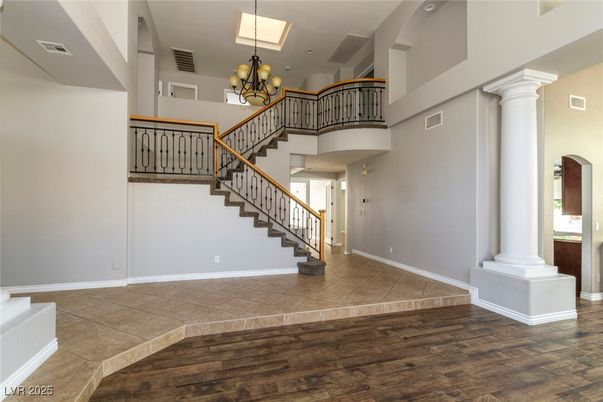 Chandelier, Interior, Recessed Lighting, Wood Texture Flooring