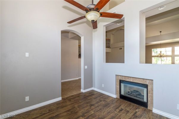Fireplace, Interior, Wood Texture Flooring