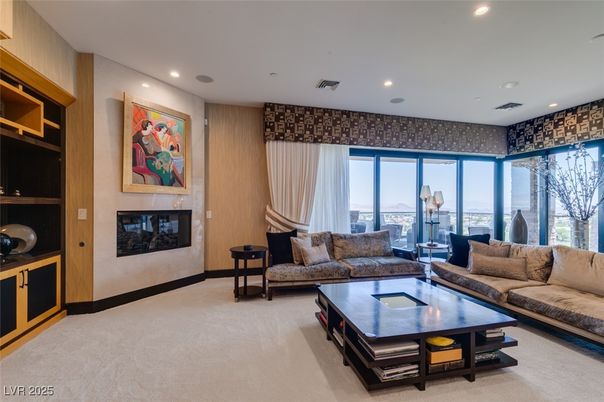 Fireplace, Interior, Living room, Recessed Lighting