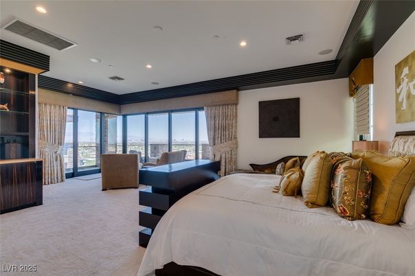 Bedroom, Interior, Recessed Lighting