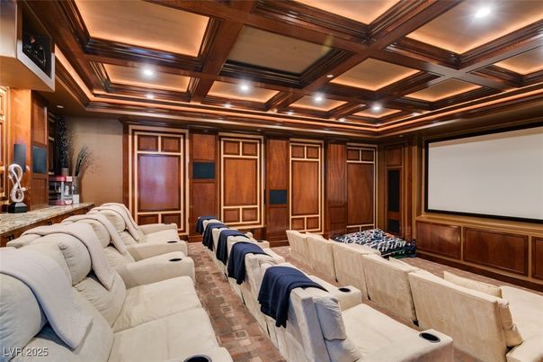 Home Theatre Room, Interior, Projection Screen, Recessed Lighting, Theatre Room