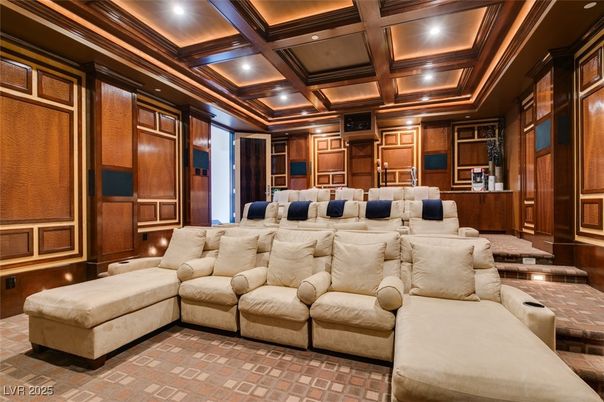 Home Theatre Room, Interior, Recessed Lighting, Theatre Room