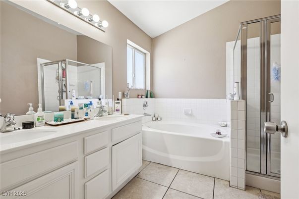 Bathroom, Dual Sink Vanities, Glass Shower, Interior
