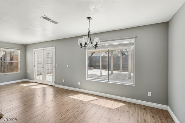 Chandelier, Empty room, Interior, Wood Texture Flooring
