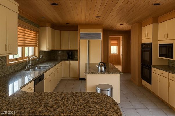 Interior, Kitchen, Recessed Lighting, Wooden Ceilings