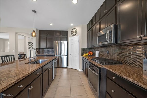 Interior, Kitchen, Pendant Lights, Recessed Lighting, Stainless Steel Appliances