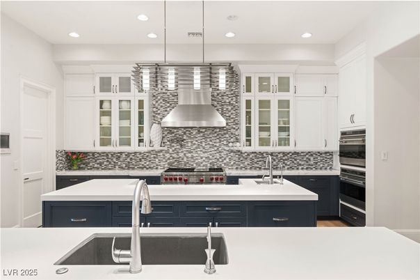Interior, Kitchen, Pendant Lights, Recessed Lighting, Stainless Steel Appliances