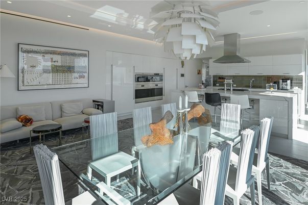 Dining room, Interior, Kitchen, Living room, Recessed Lighting, Stainless Steel Appliances
