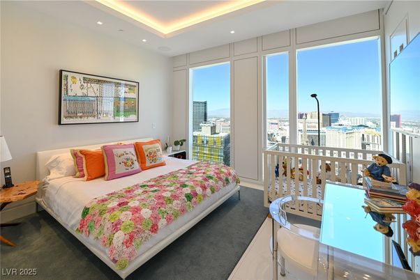 Bedroom, Interior, Recessed Lighting