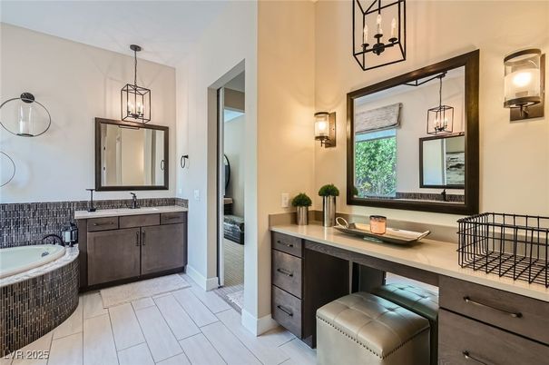 Bathroom, Dual Sink Vanities, Interior, Pendant Lights