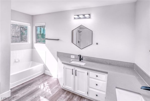 Bathroom, Interior, Wood Texture Flooring