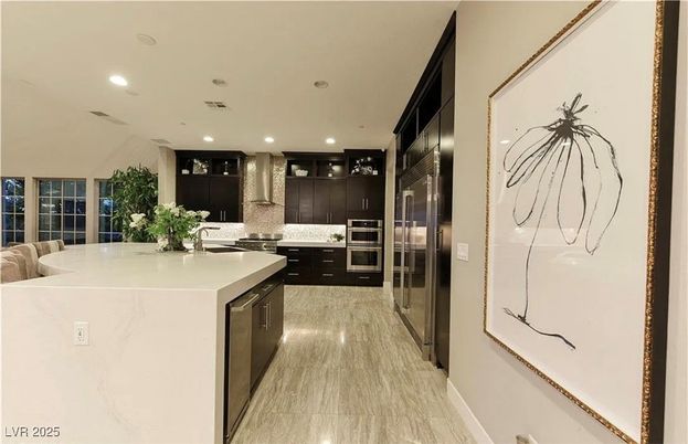 Interior, Kitchen, Recessed Lighting, Stainless Steel Appliances