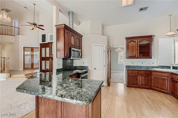 Chandelier, Interior, Kitchen, Pendant Lights, Wood Texture Flooring