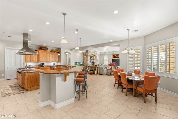 Dining room, Interior, Kitchen, Pendant Lights, Recessed Lighting