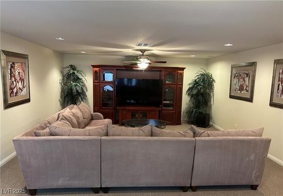 Interior, Living room, Recessed Lighting
