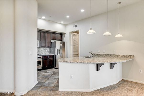 Interior, Kitchen, Pendant Lights, Recessed Lighting, Stainless Steel Appliances