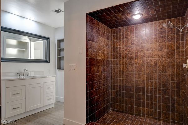 Bathroom, Interior, Wood Texture Flooring