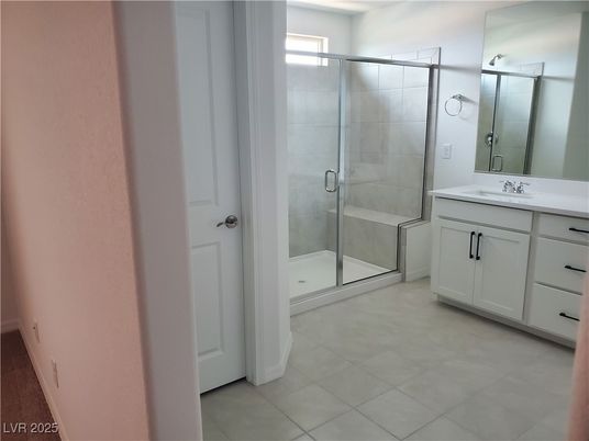Bathroom, Dual Sink Vanities, Glass Shower, Interior