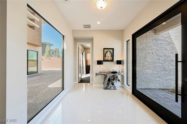Interior, Recessed Lighting, Stone Walls