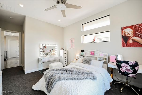 Bedroom, Interior, Recessed Lighting