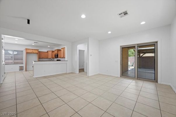 Empty room, Interior, Kitchen, Recessed Lighting