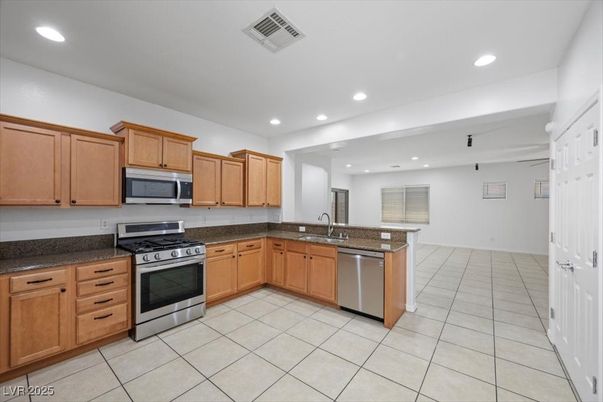 Interior, Kitchen, Recessed Lighting, Stainless Steel Appliances