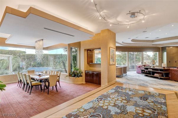 Chandelier, Dining room, Interior, Recessed Lighting