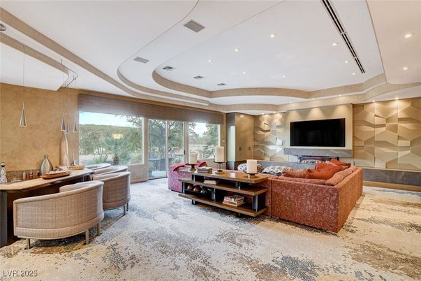 Interior, Living room, Recessed Lighting