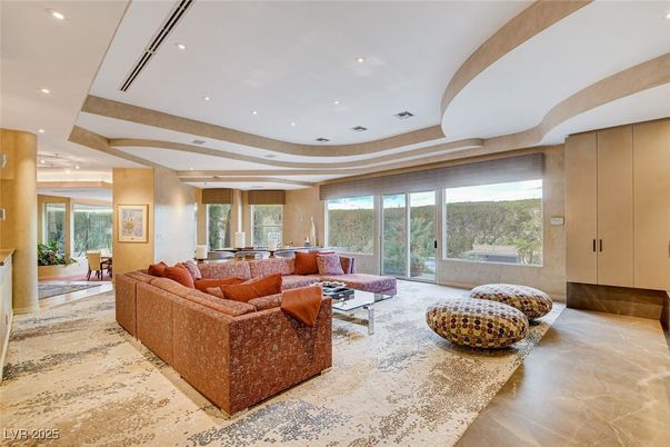Interior, Living room, Recessed Lighting