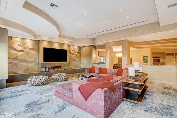 Fireplace, Interior, Living room, Recessed Lighting