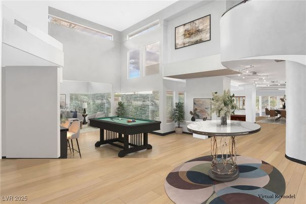 Billiard Table, Game Room, Interior, Wood Texture Flooring