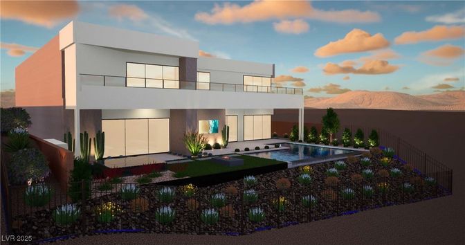 Exterior, Facade, Pool, Modern