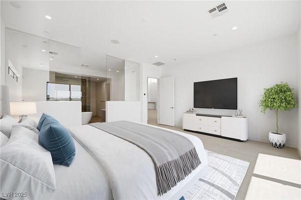 Bedroom, Interior, Recessed Lighting