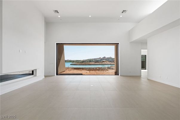 Empty room, Fireplace, Interior, Recessed Lighting, Water