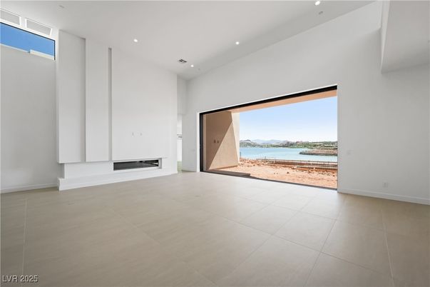 Empty room, Fireplace, Interior, Recessed Lighting, Water