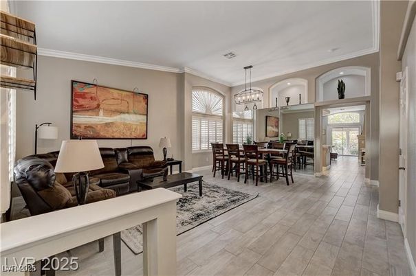 Chandelier, Dining room, Interior, Living room, Pendant Lights, Wood Texture Flooring